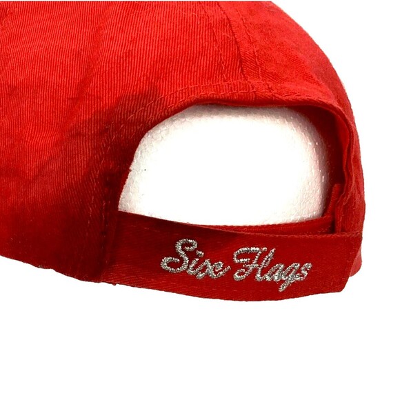 Six Flags -Harley Quinn-Suicide Squad/Batman-Red/Black Baseball Hat- 100% Cotton - Picture 8 of 10